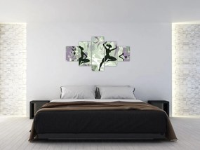 Obraz - Ilustracja przedstawiająca tancerzy (125x70 cm)