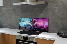 Szklany Panel Konsola DJ-a w Blasku Świateł