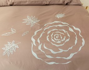 PrzytulneMieszkanie.pl PrzytulneMieszkanie.pl Pościel z mikrofibry EMBROSA jasnobrązowa Rozmiar pościeli: 70 x 80 cm | 140 x 200 cm