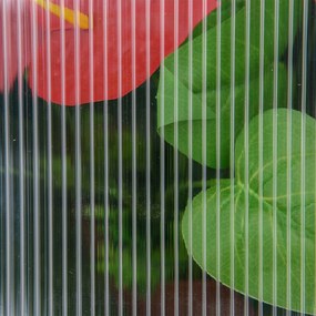 Outsunny Mini Szklarnia, Kompaktowy Domek dla Roślin z Drewna, Płyty Polikarbonatowe, Otwierany Dach, 90Dł x 52Szer x 49,5Wys cm, Szary