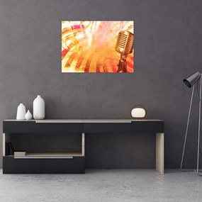 Obraz - Mikrofon retro (70x50 cm)