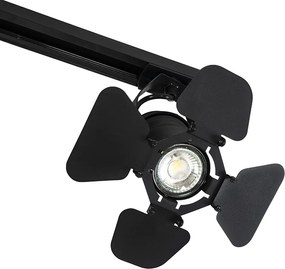 Inteligentny system szynowy czarny 3-światła w tym Wi-Fi GU10 - Movie