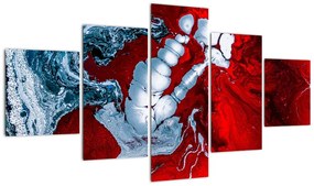 Obraz abstrakcyjnych plam (125x70 cm)