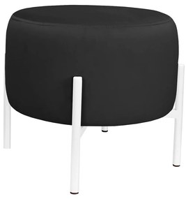 Pufa OLA LOFT ławka podnóżek metal biała MG19