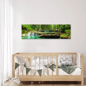 Obraz - Wodospad Erawan w Kanchanaburi, Tajlandia (170x50 cm)