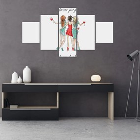 Obraz - Wiecznie młody, wiecznie pijany (125x70 cm)