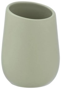Zielony ceramiczny kubek na szczoteczki do zębów Wenko Badi