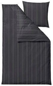 Antracytowa adamaszkowa pościel jednoosobowa 140x200 cm Noble – Södahl