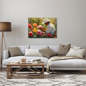 Obraz na szkle - Ogrodnik (70x50 cm)