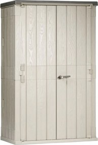 STORA WAY HIGH plastikowa szafa ogrodowa, beżowa