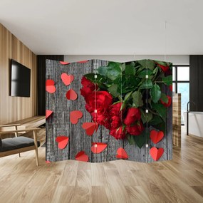 Parawan - Kwiaty róży (210x170 cm)