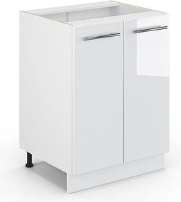 Szafki kuchenne biały wysoki połysk 60x51.6x82 fame-line