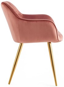 Krzeso Zandel w kolorze zotego aksamitu