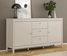 Komoda pokojowa z szafkami i szufladami Madrid 3+2, kaszmir mat