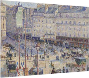 Obraz na szkle - Camille Pissarro, The Place du Havre, reprodukcje (70x50 cm)