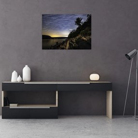 Obraz na szkle - niebo podczas zachodu słońca (70x50 cm)