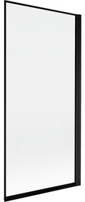 Mexen Mist parawan nawannowy 1-skrzydłowy prawy 90 x 150 cm, czarna ramka, czarny - 8A9-090-001-70-70-P