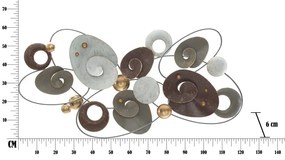 Metalowa dekoracja wisząca Mauro Ferretti Planet, 120x58 cm