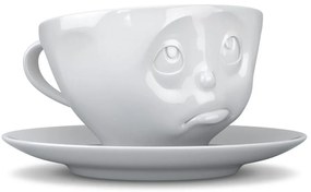 Biała porcelanowa nadąsana filiżanka Oh please 58products, 200 ml