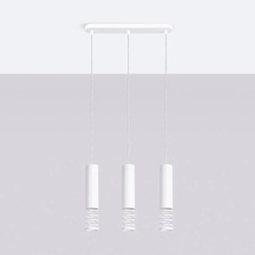 Lampa wisząca LAMI 3L biała SOLLUX  LIGHTING