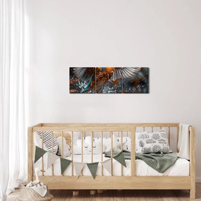 Obraz - Styczeń (z zegarem) (90x30 cm)
