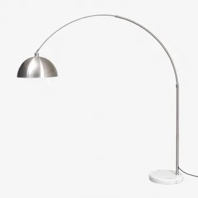 Lampa Ogrodowa Stojąca Diala Z Żelaza Chrome & ↑210 Cm - Sklum