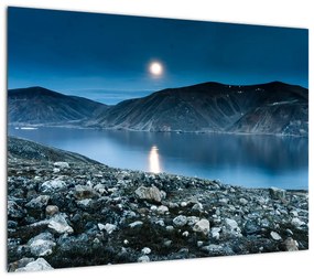 Obraz nocnego krajobrazu, Islandia (70x50 cm)