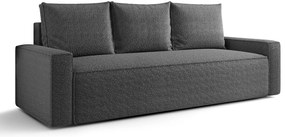 Grafitowa rozkładana sofa z funkcją spania T6-A44