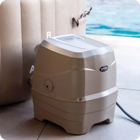 Dmuchane SPA ogrodowe 196 cm Intex 426 - jacuzzi 4-osobowe z hydromasażem i podgrzewaniem