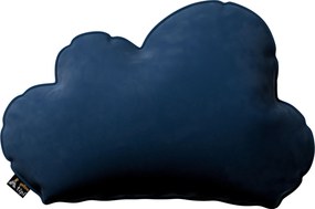 Poduszka Soft Cloud kolor granatowy tkanina połyskliwa, welwetowa