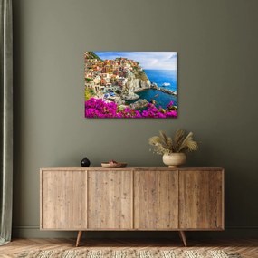 Obraz - Włoska wioska Manarola (70x50 cm)