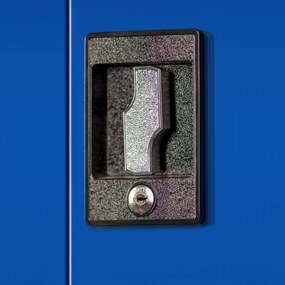 Warsztatowo-narzędziowa szafa metalowa BRUNO, 920 x 1850 x 500 mm, niebieska
