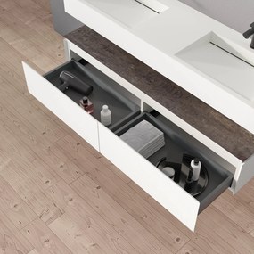 Szafka dolna Spring 1500Biały mat w brązowym dekorze