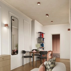 Plafon dwupunktowy AURA 2 mocca GX53 ryflowany SOLLUX  LIGHTING