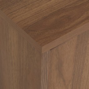 Szafka pod telewizor SLIDY, kolor ciemnego drewna, 120 x 40 x 42 cm