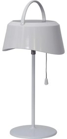 Biała ogrodowa solarna lampa LED Star Trading Cervia, wys. 36 cm