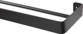 Wieszak ścienny na ręczniki HANDY 60x12,5 cm, czarny