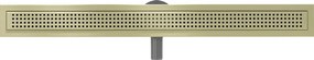 Mexen Flat 360° M08 odpływ liniowy obrotowy 80 cm, złoty szczotkowany - 1A25080-40