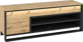 Loftowa szafka pod telewizor dąb artisan - QA B0-E00