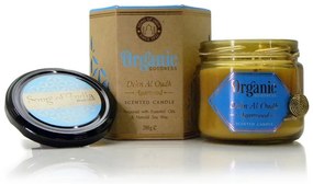 Naturalna sojowa świeca zapachowa Dehn Al Oudh - Agarwood 200 g w bursztynowym szkle