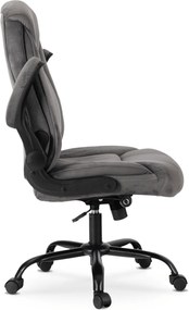 Fotel Biurowy COMFORT Obrotowy Szary Nowoczesny