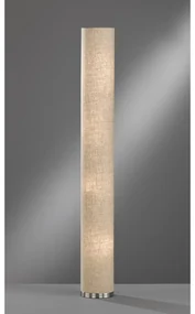 Beżowa lampa stojąca z tekstylnym kloszem (wysokość 156 cm) Thor – Fischer &amp; Honsel