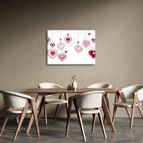 Obraz malowanych serc (70x50 cm)