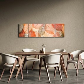 Obraz malowanych jesiennych liści (170x50 cm)