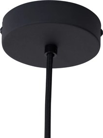 Designerska lampa wisząca czarna z matowym szkłem 5-punktowa - Vertical