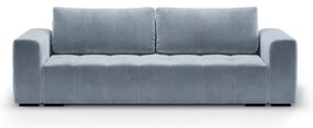 Jasnoniebieska aksamitna rozkładana sofa Milo Casa Luca