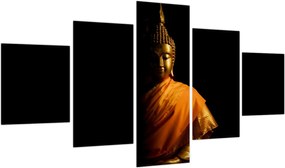 Obraz - Posąg Złotego Buddy (125x70 cm)