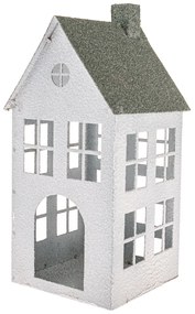 Metalowy świecznik Green House, 11,5 x 11,5 x 29cm, 29 cm