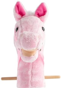 Konik Baby Mix z dźwiękiem i kółkami Rosie różowy,95 x 23 x 23 cm