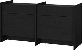 Czarna komoda 146x76x51 cm Hido – noo.ma